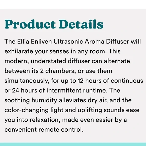Ellia dual chamber diffuser - Picture 10 of 10